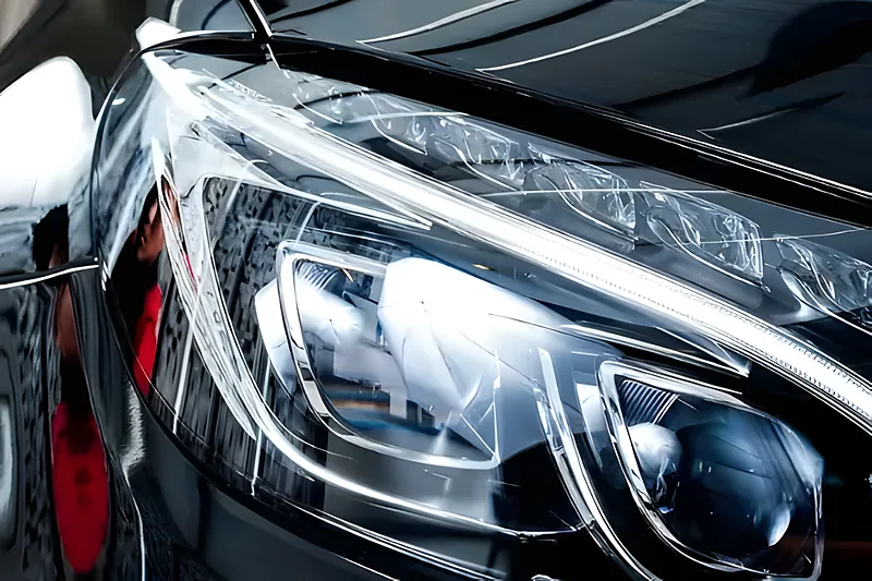 Apsauginė plėvelė ant automobilio žibinto